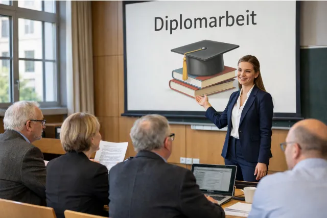 So präsentieren Sie Ihre Diplomarbeit erfolgreich: Ein Schritt-für-Schritt-Beispiel